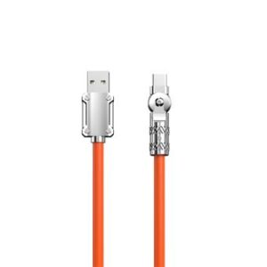 Cabo rotativo 180º TYPE-C LIGHTNING 30W DUDAO  L24CL VERMELHO