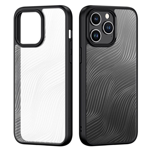 Capa silicone Dux Ducis Aimo IPHONE 15 INCOLOR-PRETO