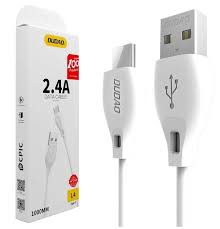 Cabo TYPE-C 2.1A 100cm DUDAO L4T BRANCO