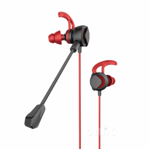 Auricular com microfone DUDAO X5 PRETO/VERMELHO
